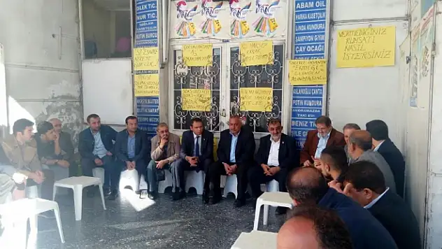 SP'den mağdur belediye pasajı esnafına ziyaret