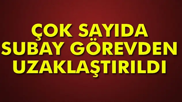 540 askeri personel görevden uzaklaştırıldı