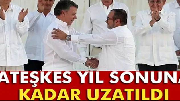 Kolombiyada ateşkes yıl sonuna kadar uzatıldı