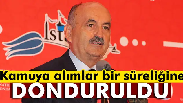 Bakan Müezzinoğlu: 'Kamuya alımları belirli bir süre dondurduk'
