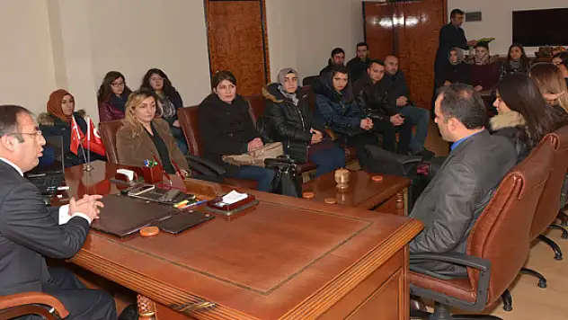 Öğretmenlerden Kaymakam Akgül'e ziyaret 