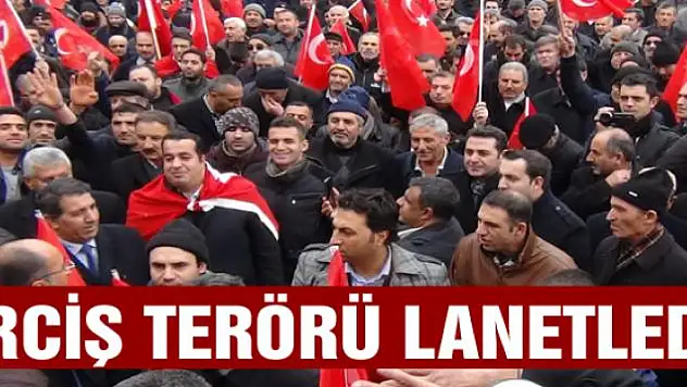 Erciş'te 'Teröre Lanet, Kardeşliğe Davet' yürüyüşü
