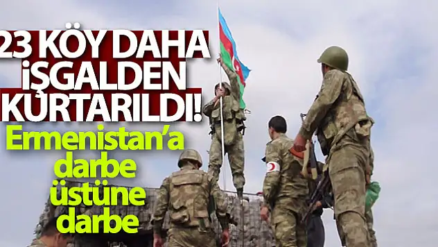 Azerbaycan Cumhurbaşkanı Aliyev, 23 köyün daha işgalden kurtarıldığını açıkladı