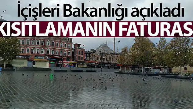 İçişleri Bakanlığı: 'Kısıtlama kararına uymayan toplam 9 bin 583 kişiye işlem yapılmıştır'