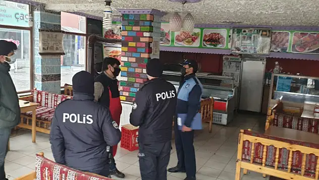 Çaldıran'da korona virüs denetimi