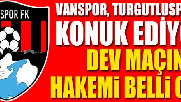 Vanspor, Turgutluspor'u konuk ediyor