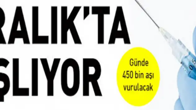 İşte Türkiye'nin aşılama planı: Günde 450 bin aşı vurulacak