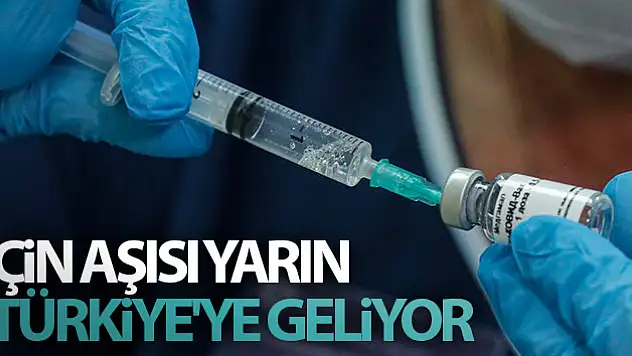 Çin aşısı yarın Türkiye'ye geliyor