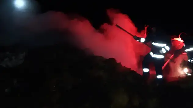 Muradiye'de 200 balya ot yandı