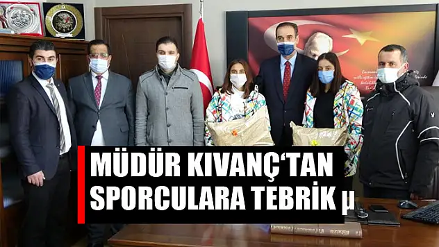 Müdür Kıvanç, kayak yarışmasından dereceyle dönen sporcuları tebrik etti