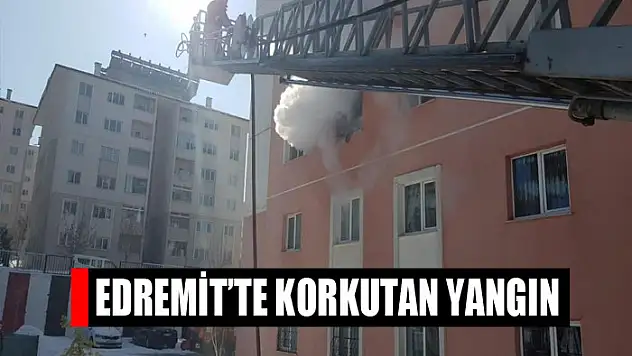 Edremit'te korkutan yangın