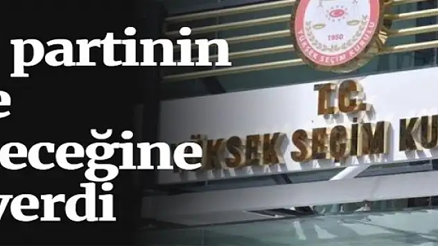 YSK 17 partinin seçime girebileceğine karar verdi