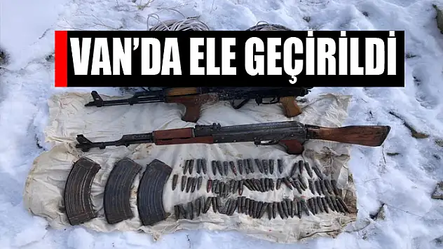 Başkale'de patlayıcı, silah ve mühimmat ele geçirildi