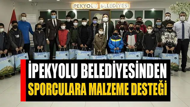 İpekyolu Belediyesinden sporculara malzeme desteği