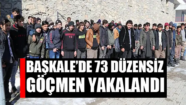 Başkale'de 73 düzensiz göçmen yakalandı