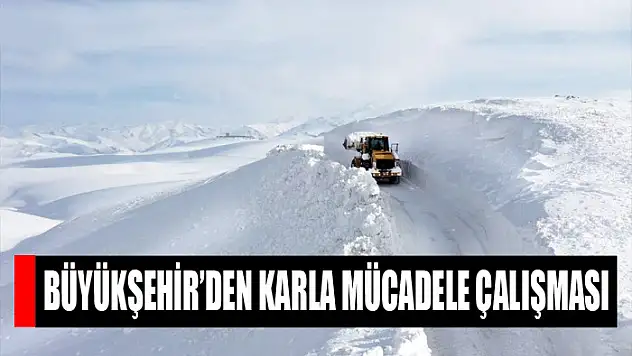 Büyükşehir'den karla mücadele çalışması