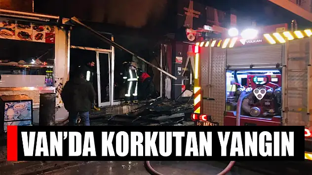 Van'da korkutan yangın