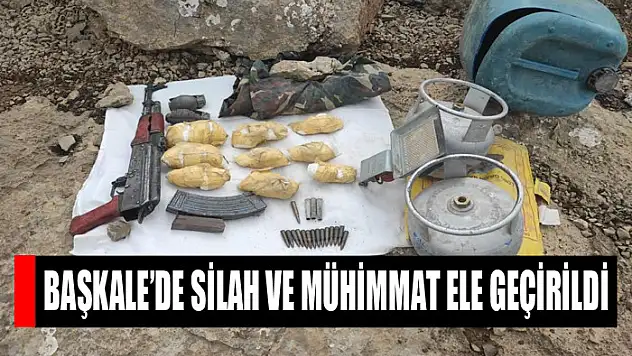 Başkale'de silah ve mühimmat ele geçirildi