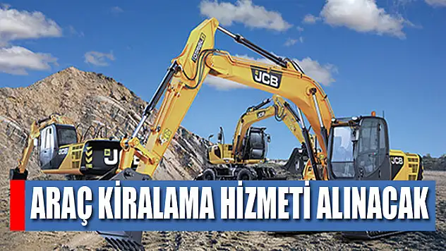 Araç kiralama hizmeti alınacak