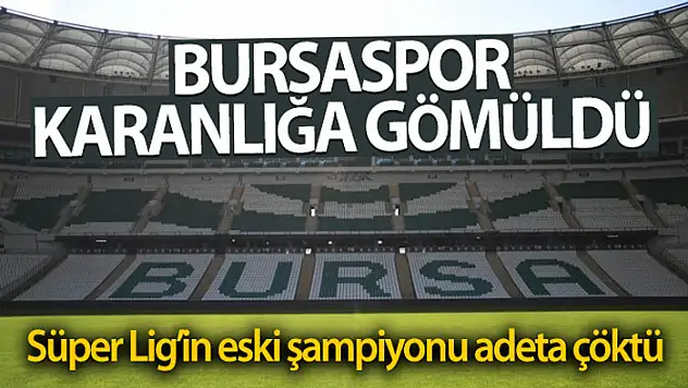 Bursaspor'un elektrikleri kesildi