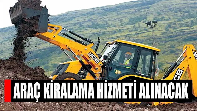 Araç kiralama hizmeti alınacak