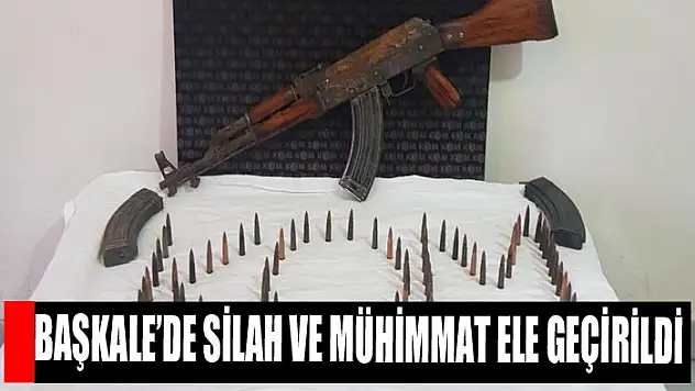 Başkale'de silah ve mühimmat ele geçirildi