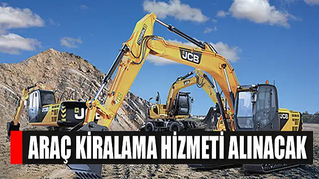 Araç kiralama hizmeti alınacak