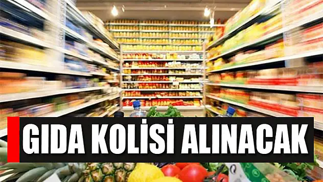 Gıda kolisi alınacak