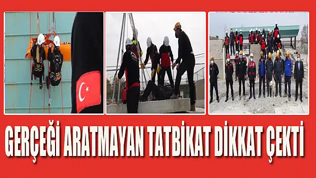 Gerçeği aratmayan tatbikat dikkat çekti