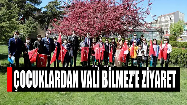ÇOCUKLARDAN VALİ BİLMEZ'E ZİYARET