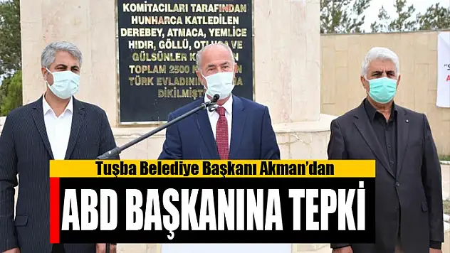 Tuşba Belediyesinden ABD Başkanına tepki