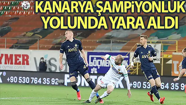 Fenerbahçe şampiyonluk yolunda yara aldı