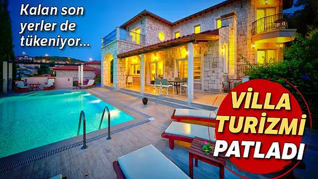 Tatil villalarında boş yer tükeniyor