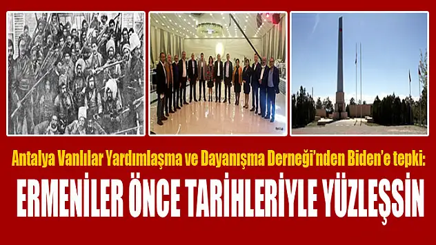 Antalya Vanlılar Yardımlaşma ve Dayanışma Derneği'nden Biden'e tepki