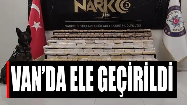 Van'da kamyonette 216 kilo eroin ele geçirildi