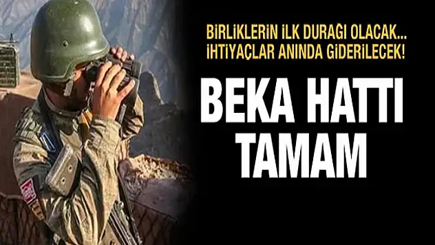 Beka hattı tamam!