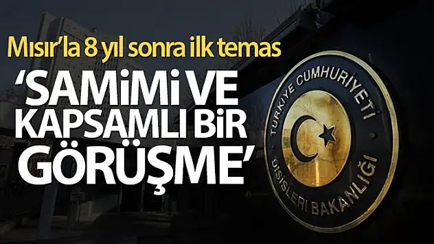 Dışişleri Bakanlığı'ndan Mısır açıklaması!