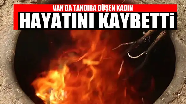 Van'da tandıra düşen kadın hayatını kaybetti