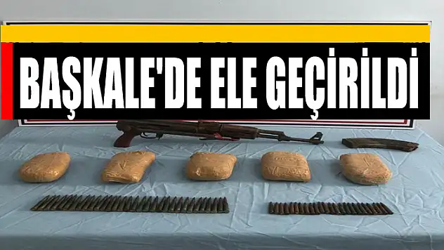Başkale'de 3 kilo eroin ile silah ele geçirildi