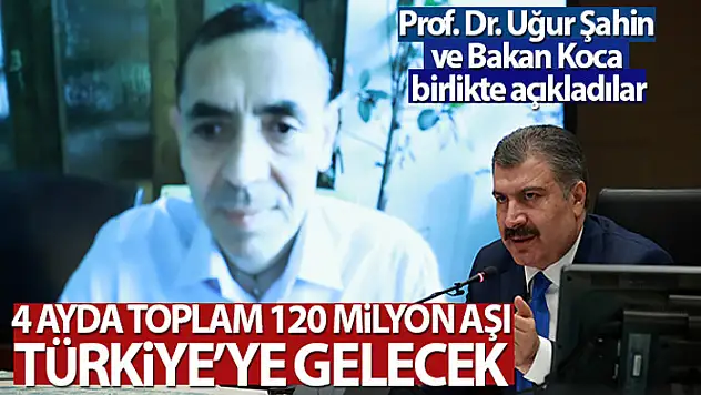Bakan Koca: (BioNTech) 4 ayda toplam 120 milyon aşı Türkiye'ye gelecek