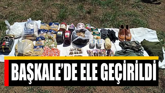 Başkale'de silah ve mühimmat ele geçirildi