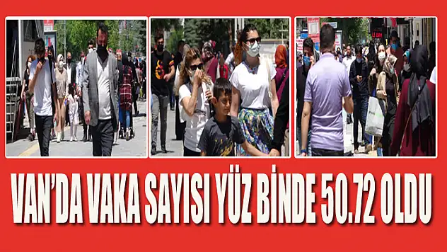 Van'da vaka sayısı yüz binde 50.72 oldu