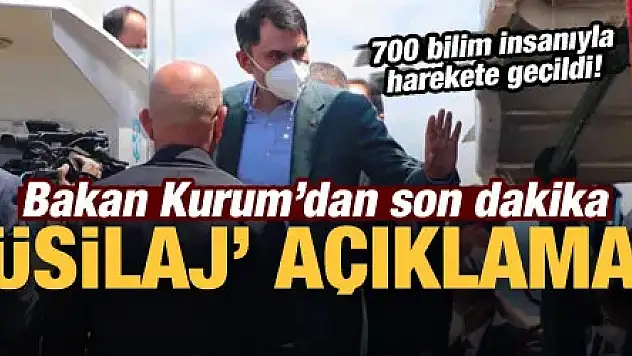 Bakan Kurum'dan son dakika müsilaj açıklaması!