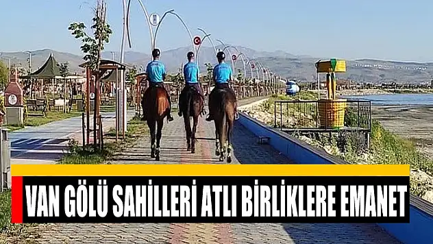 Van Gölü sahilleri atlı birliklere emanet