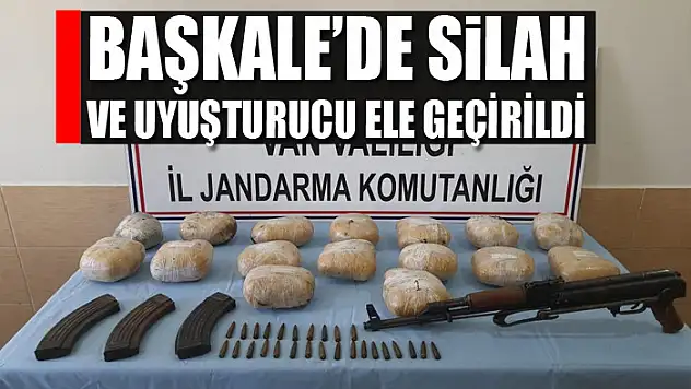 Başkale'de silah ve uyuşturucu ele geçirildi