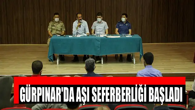 Gürpınar'da aşı seferberliği başladı