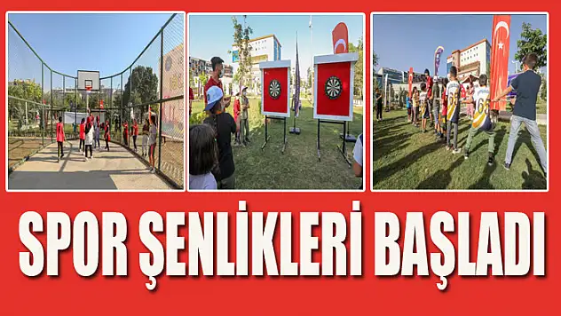 Spor şenlikleri başladı