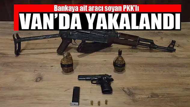 Bankaya ait aracı soyan PKK'lı Van'da yakalandı