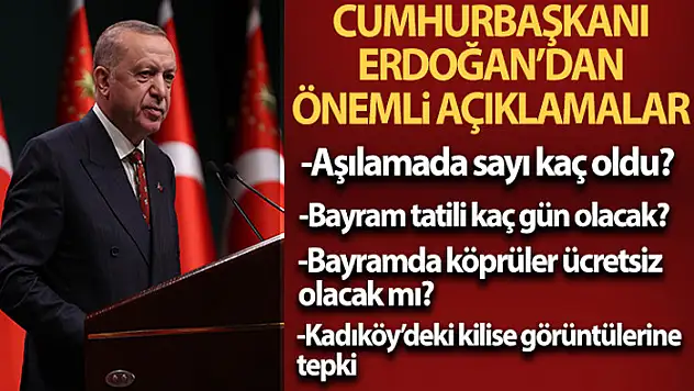 Bayram tatili kaç gün olacak? Cumhurbaşkanı Erdoğan açıkladı