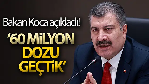 Bakan Koca'dan aşı mesajı